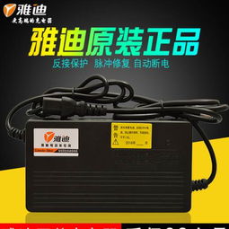 雅迪專用原裝電動(dòng)車電瓶充電器48v12ah60v...